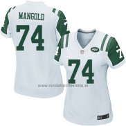 Camiseta NFL Game Mujer New York Jets Mangold Blanco