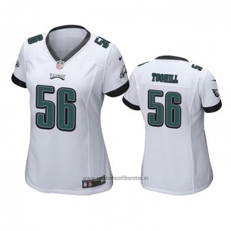 Camiseta NFL Game Mujer Philadelphia Eagles Casey Toohill Blanco