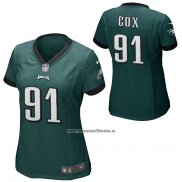 Camiseta NFL Game Mujer Philadelphia Eagles Fletcher Cox Verde