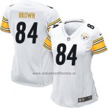 Camiseta NFL Game Mujer Pittsburgh Steelers Brown Blanco