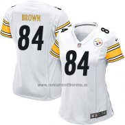 Camiseta NFL Game Mujer Pittsburgh Steelers Brown Blanco