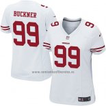 Camiseta NFL Game Mujer San Francisco 49ers Buckner Blanco