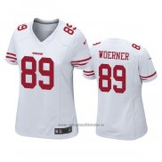 Camiseta NFL Game Mujer San Francisco 49ers Charlie Woerner Blanco