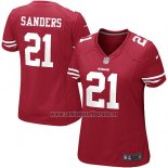 Camiseta NFL Game Mujer San Francisco 49ers Sanders Rojo
