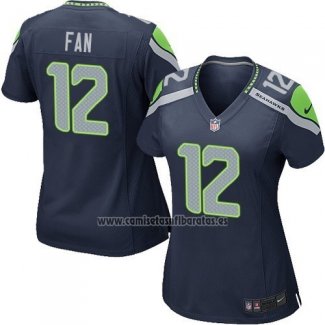 Camiseta NFL Game Mujer Seattle Seahawks Fan Azul Oscuro