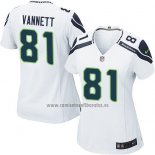 Camiseta NFL Game Mujer Seattle Seahawks Vannett Blanco