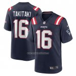 Camiseta NFL Game New England Patriots Sione Takitaki Azul