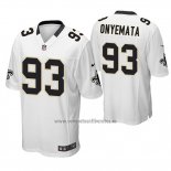 Camiseta NFL Game New Orleans Saints David Onyemata Blanco