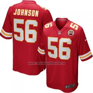 Camiseta NFL Game Nino Kansas City Chiefs Johnson Rojo