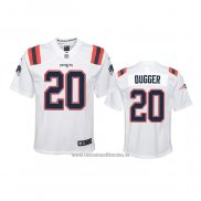 Camiseta NFL Game Nino New England Patriots Kyle Dugger Blanco