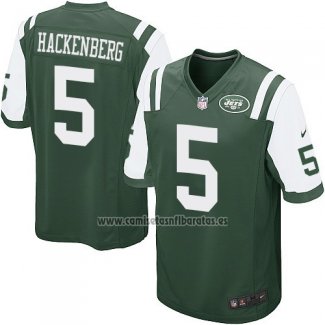 Camiseta NFL Game Nino New York Jets Hackenberg Verde