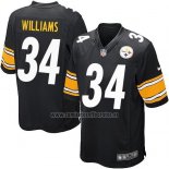 Camiseta NFL Game Nino Pittsburgh Steelers Williams Negro