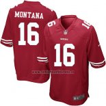 Camiseta NFL Game Nino San Francisco 49ers Montana Rojo