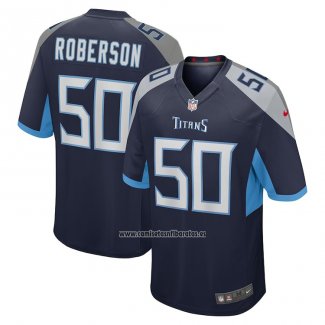 Camiseta NFL Game Tennessee Titans Derick Roberson Azul