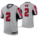 Camiseta NFL Legend Atlanta Falcons 2 Matt Ryan Inverted Gris