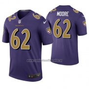 Camiseta NFL Legend Baltimore Ravens Steven Moore Violeta Color Rush