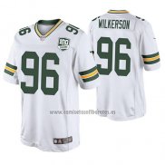 Camiseta NFL Legend Green Bay Packers Muhammad Wilkerson Blanco 100th Anniversary Color Rush