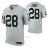 Camiseta NFL Legend Las Vegas Raiders Josh Jacobs Inverted Gris