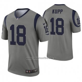 Camiseta NFL Legend Los Angeles Rams 18 Cooper Kupp Inverted Gris