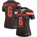 Camiseta NFL Legend Mujer Cleveland Browns Baker Mayfield Marron 1