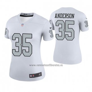 Camiseta NFL Legend Mujer Las Vegas Raiders C.j. Anderson Blanco Color Rush