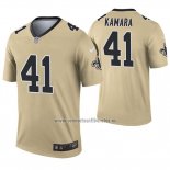 Camiseta NFL Legend New Orleans Saints 41 Alvin Kamara Inverted Oro