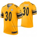 Camiseta NFL Legend Pittsburgh Steelers 30 James Conner Inverted Oro