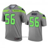 Camiseta NFL Legend Seattle Seahawks Jordyn Brooks Inverted Gris