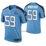 Camiseta NFL Legend Tennessee Titans Wesley Woodyard Azul 20th Anniversary Color Rush