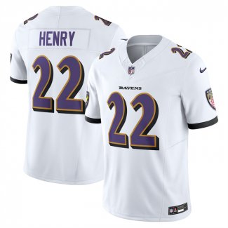 Camiseta NFL Limited Baltimore Ravens Derrick Henry Vapor F.U.S.E. Blanco
