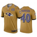 Camiseta NFL Limited Baltimore Ravens Harrison Big Logo Number Amarillo