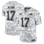 Camiseta NFL Limited Buffalo Bills Josh Allen 2024 Salute To Service Gris