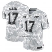 Camiseta NFL Limited Buffalo Bills Josh Allen 2024 Salute To Service Gris