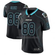 Camiseta NFL Limited Carolina Panthers Greg Olsen Negro Color Rush 2018 Lights Out