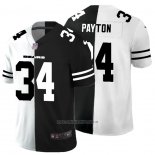 Camiseta NFL Limited Chicago Bears Payton White Black Split