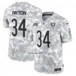 Camiseta NFL Limited Chicago Bears Walter Payton 2024 Salute To Service Retired Gris