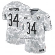 Camiseta NFL Limited Chicago Bears Walter Payton 2024 Salute To Service Retired Gris