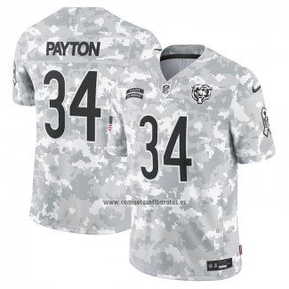 Camiseta NFL Limited Chicago Bears Walter Payton 2024 Salute To Service Retired Gris