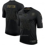 Camiseta NFL Limited Chicago Bears Payton 2020 Salute To Service Negro
