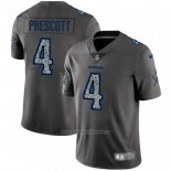 Camiseta NFL Limited Dallas Cowboys Prescott Static Fashion Gris