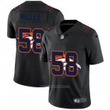 Camiseta NFL Limited Denver Broncos Miller Logo Dual Overlap Negro