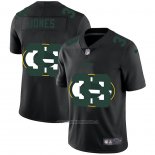 Camiseta NFL Limited Green Bay Packers Jones Logo Dual Overlap Negro