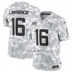 Camiseta NFL Limited Jacksonville Jaguars Trevor Lawrence 2024 Salute To Service Gris