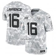 Camiseta NFL Limited Jacksonville Jaguars Trevor Lawrence 2024 Salute To Service Gris
