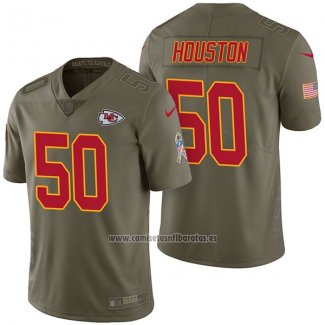 Camiseta NFL Limited Kansas City Chiefs 50 Justin Houston 2017 Salute To Service Verde