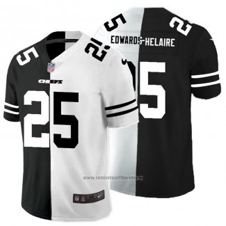 Camiseta NFL Limited Kansas City Chiefs Edwards-Helaire Black White Split