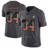 Camiseta NFL Limited Las Vegas Raiders Jackson Retro Flag Negro