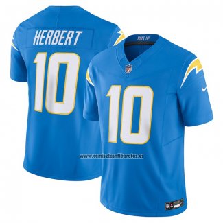 Camiseta NFL Limited Los Angeles Chargers Justin Herbert 10 Vapor F.U.S.E. Azul