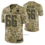 Camiseta NFL Limited Los Angeles Rams 66 Austin Blythe 2018 Salute To Service Camuflaje