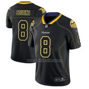 Camiseta NFL Limited Minnesota Vikings Kirk Cousins Negro Color Rush 2018 Lights Out